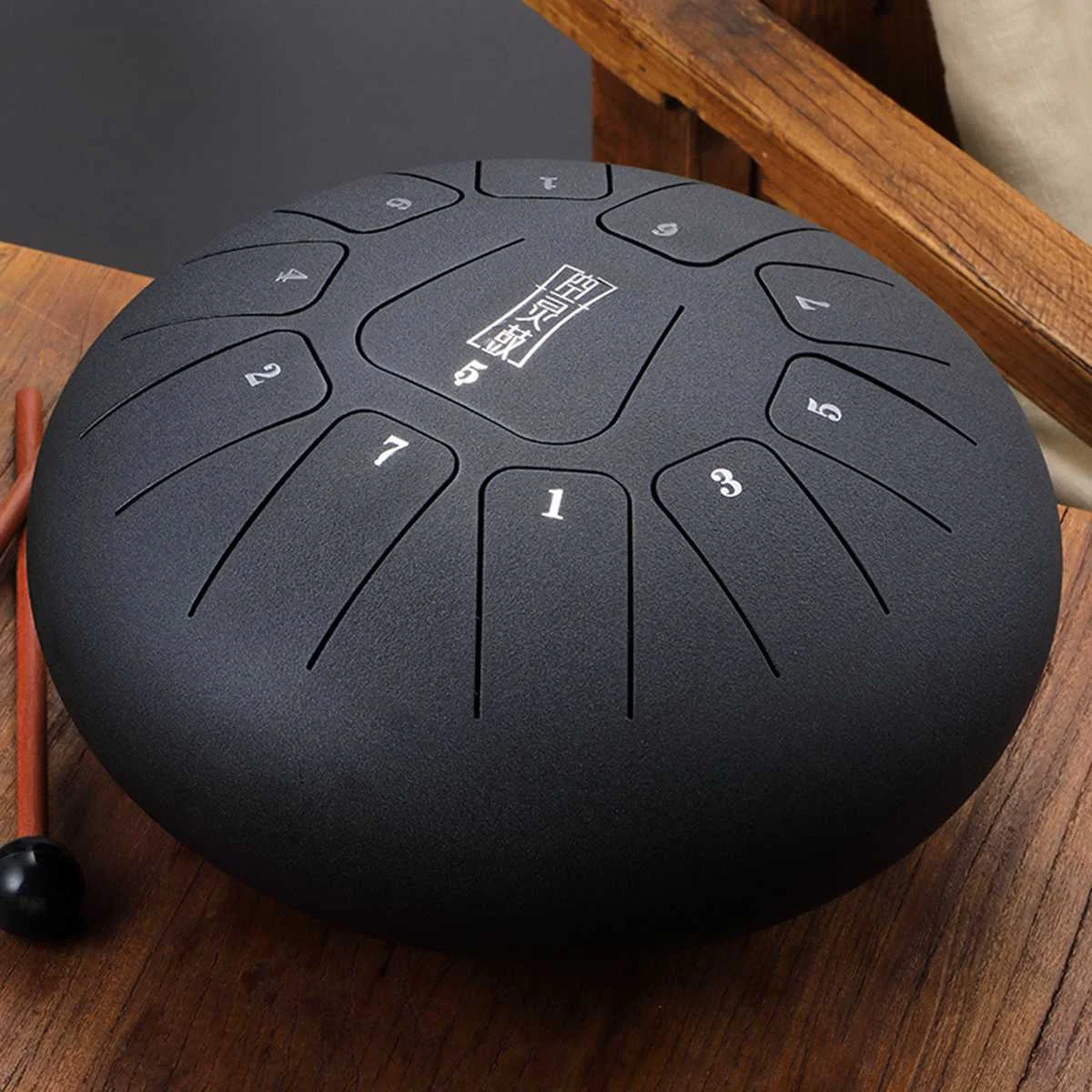 

8Inch 11 Tone Steel Tongue Drum Hand Tankdrum Yoga Meditation Zazen Relax Percussion Drum Handpan Instrument with Drummallet Bag