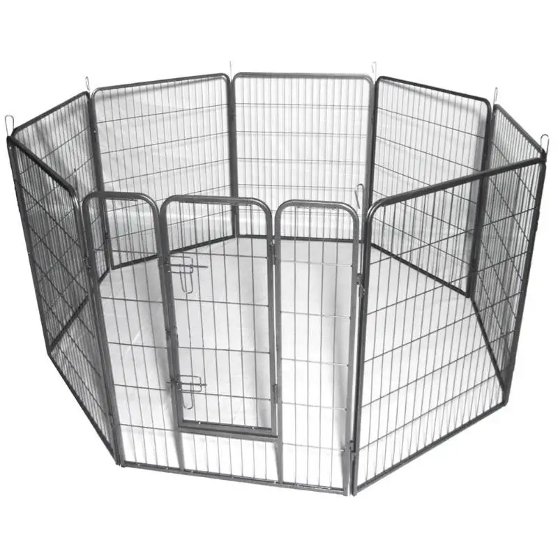 

40 inch Pet Dog Playpen Heavy Duty Metal Exercise Playing Fence w/8 Panels E5M1