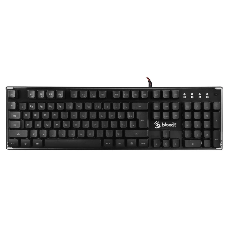 Клавиатура A4 Bloody B180R черный USB Multimedia for gamer LED