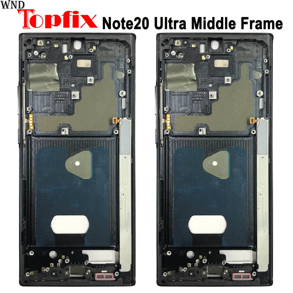 Для Samsung Galaxy Note20 Ultra 5G средняя рамка N986B N985F/DS пластина запасная часть Note 20 |