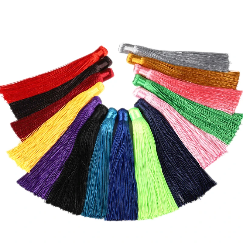 

Mixed Cotton Silk Tassel DIY Jewelry Making Craft Accessories With Hanging Loop 10pc/5.5'' for Keychain Bookmarks Earrings
