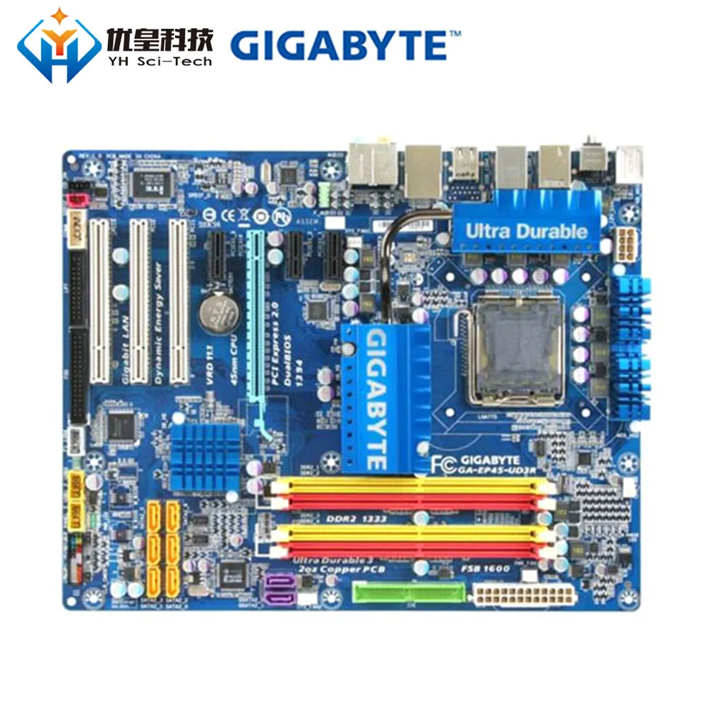 

Original Used Desktop Motherboard Gigabyte GA-EP45-UD3R P45 LGA 775 Core 2 Extreme/Core 2 Quad/Core 2 Duo DDR2 ATX