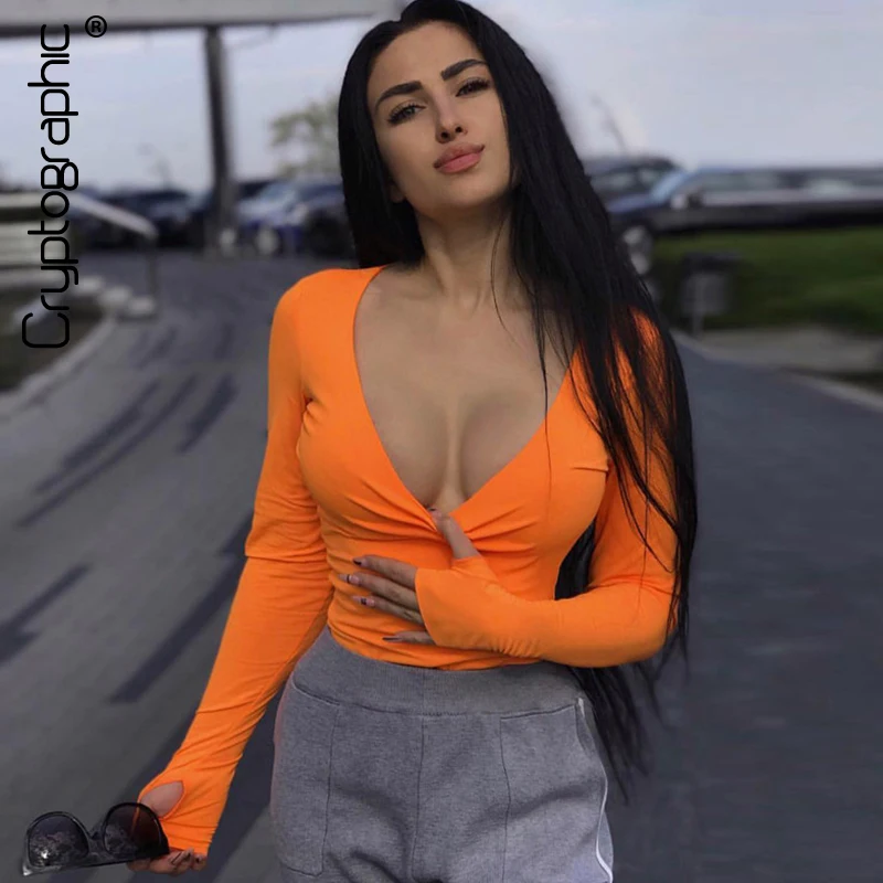 Cryptographic Fashion Neon Solid Fitness O-Neck Women's Bodysuits Casual Long Sleeve Female Short Jumpsuit Female 2020 Autumn Cryptographic Fashion Neon Solid Fitness O-Neck Women's Bodysuits Casual Long Sleeve Female Short Jumpsuit Female 2020 Autumn