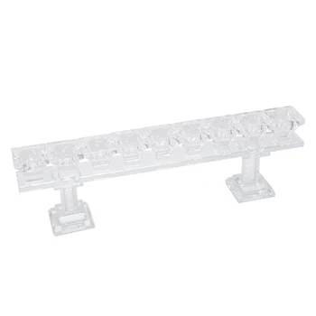 

Crystal Candle Holders 9 Hole Candlestick Candlelight Dinner Flower Vase Table Centerpiece Event Flower Rack Road Lead Wedding D