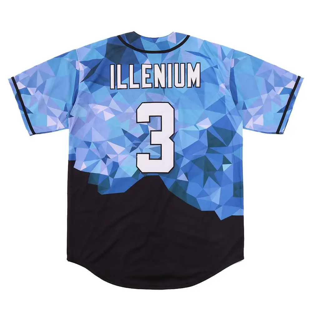 Футболка для бейсбола ILLENIUM Jersey Singer 3 сшитая модная версия Diamond Edition
