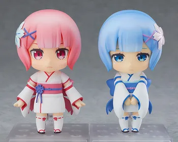 

10cm Re:Life In A Different World From Zero Mini Ram & Rem 942 Childhood Q Version PVC Anime Action Figure Model Toys lelakaya