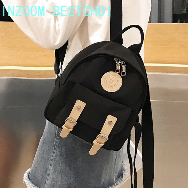 Mochila pequeña Harajuku para mujer, bolso escolar versión coreana para chica, Mini mochila de viaje al aire que combina con todo, moda 2021| Mochilas| - AliExpress