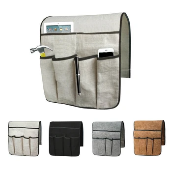 

Sofa Chair Arm Rest Storage Bag Couch Remote Control Phone Storage Box Magazine Sundries Organizer