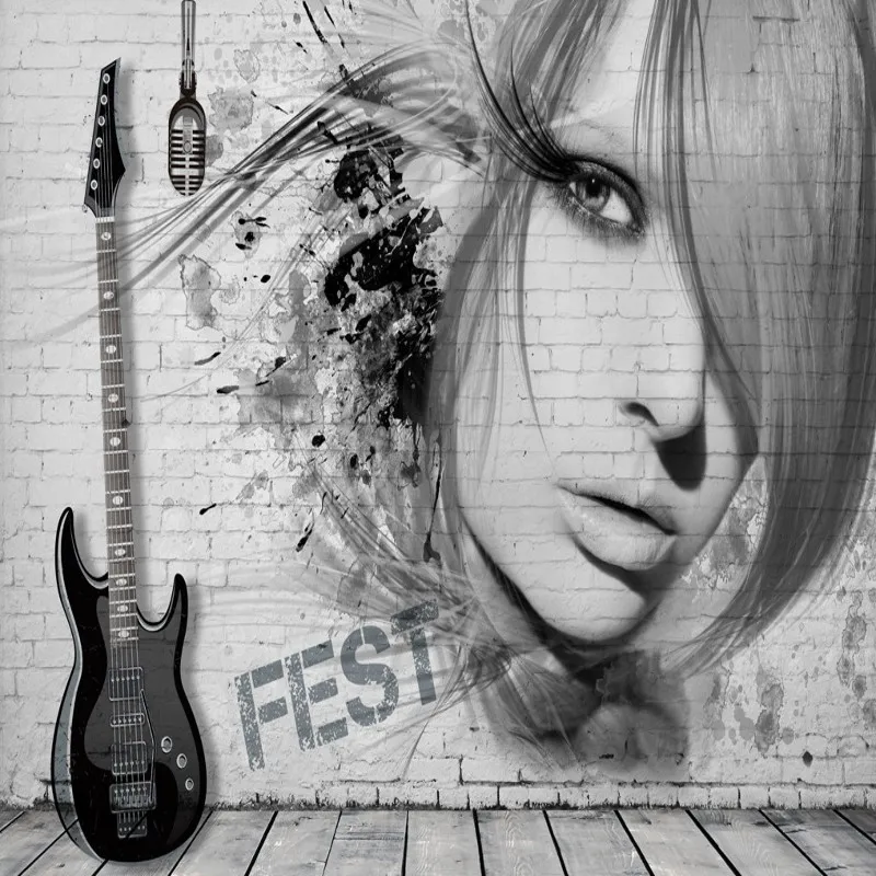 

Dropship Black And White Wallpaper Fashionable Beauty Photo Wall Mural Custom Modern Wallpaper Papel Decorativo Pared