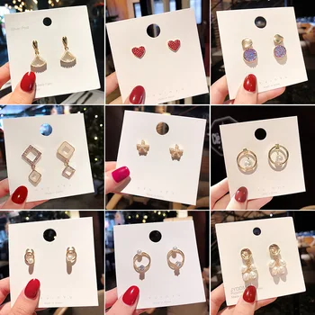 

Korean Fashion Women Accessories Sweet Lovely Earrings for Girl Cute Jewelry
