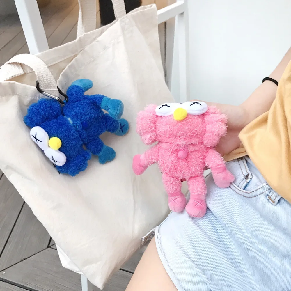 KAWAII Милая шерстяная Улица Сезам Элмо хочет играть Airpods Чехол ручной переноски прекрасный подарок для девочки Apple Airpods2 Bluetooth наушники чехол