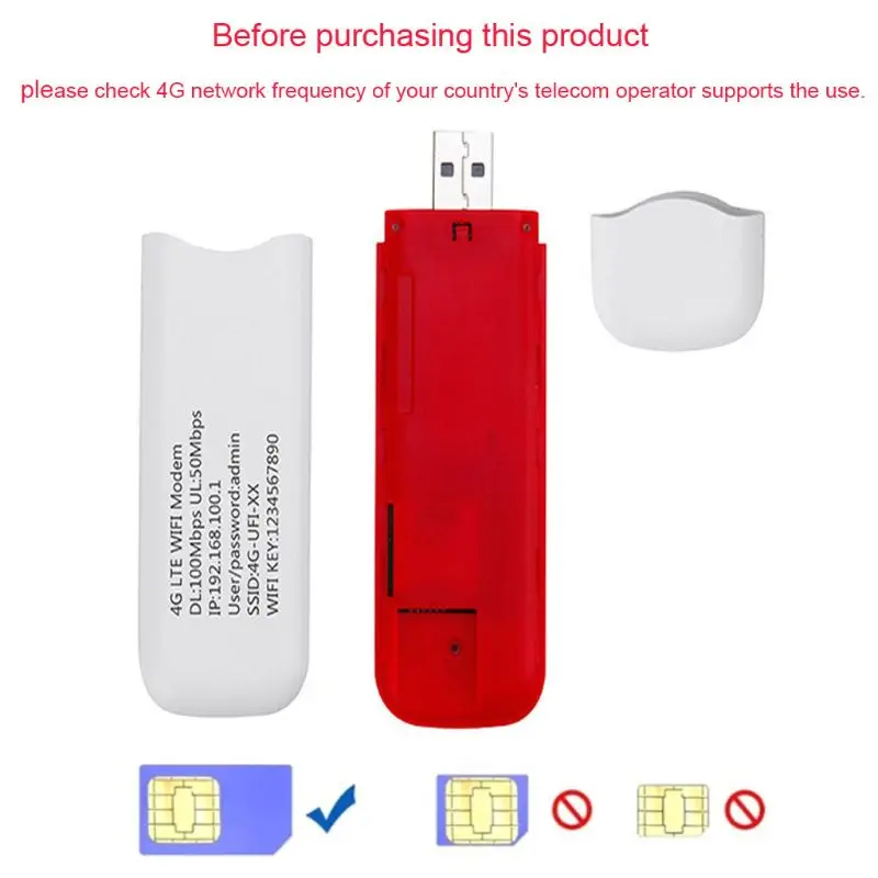 3G WCDMA 4G FDD LTE USB Wifi Modem Router Network Adapter Dongle Pocket WiFi Hotspot Wi-Fi Routers 4G Wireless Modem