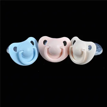 

1PC Kawaii Big Adult Nibbler Pacifier Feeding Nipples Design With Back Cover Feeding Product Candy Color Adult Size