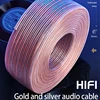 cable Audio hi-fi sans oxygène, câble de haut-parleur en cuivre pur pour voiture