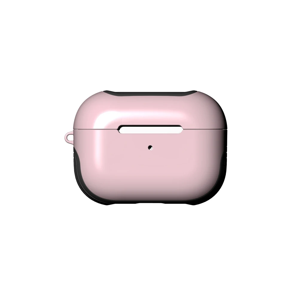Розовый Кожаный чехол для наушников для AirPods Pro Чехол TPU PC Защитная кожа для Аксессуары для AirPods Organization Storage - Цвет: Розовый