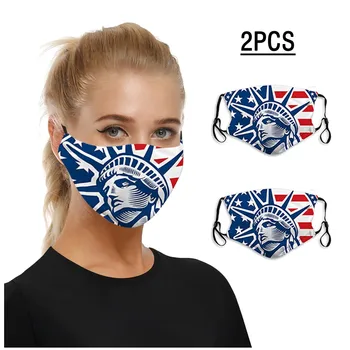 

American Flag Print Masks Unisex Adjustable Windproof Reusable Printed Face Mask Washable mascarillas lavables Ear hook Mask