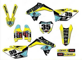 

New TEAM GRAPHICS & BACKGROUNDS DECALS STICKERS Kits for Suzuki RMZ250 RMZ 250 2010 2011 2012 2013 2014 2015 2016 2017 2018