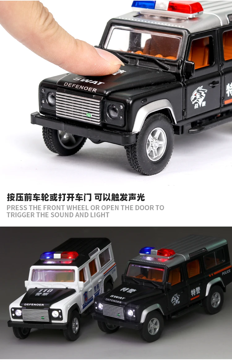路虎卫士警车_07