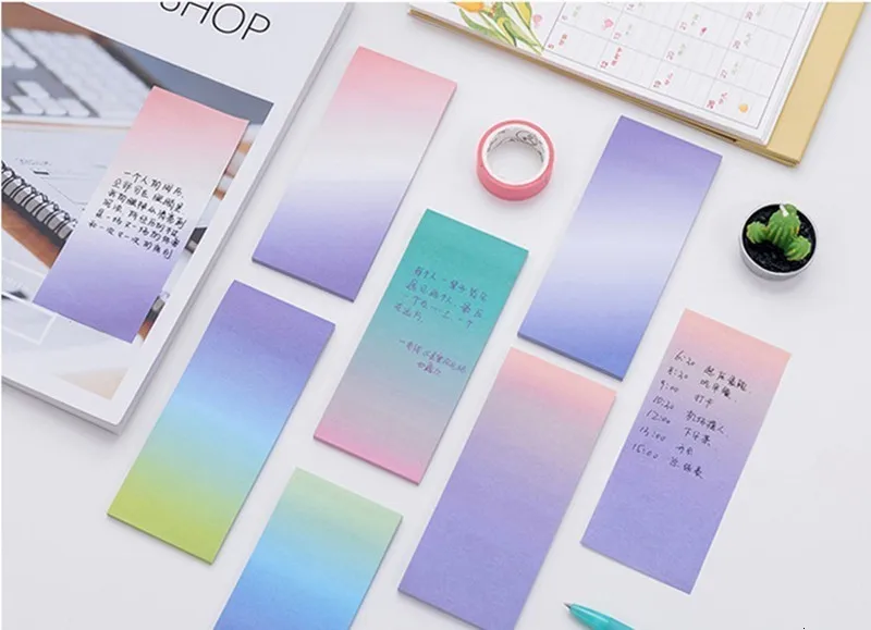 40 PCS/lot Office Decoration Sticky Notes Notebooks Cute Planner Stickers For Notes School Kawaii Stationery Supplies 02110