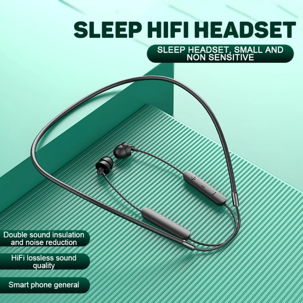 Bluetooth Беспроводной наушник для сна Hi Fi мягкий силиконовый вакуумные наушники