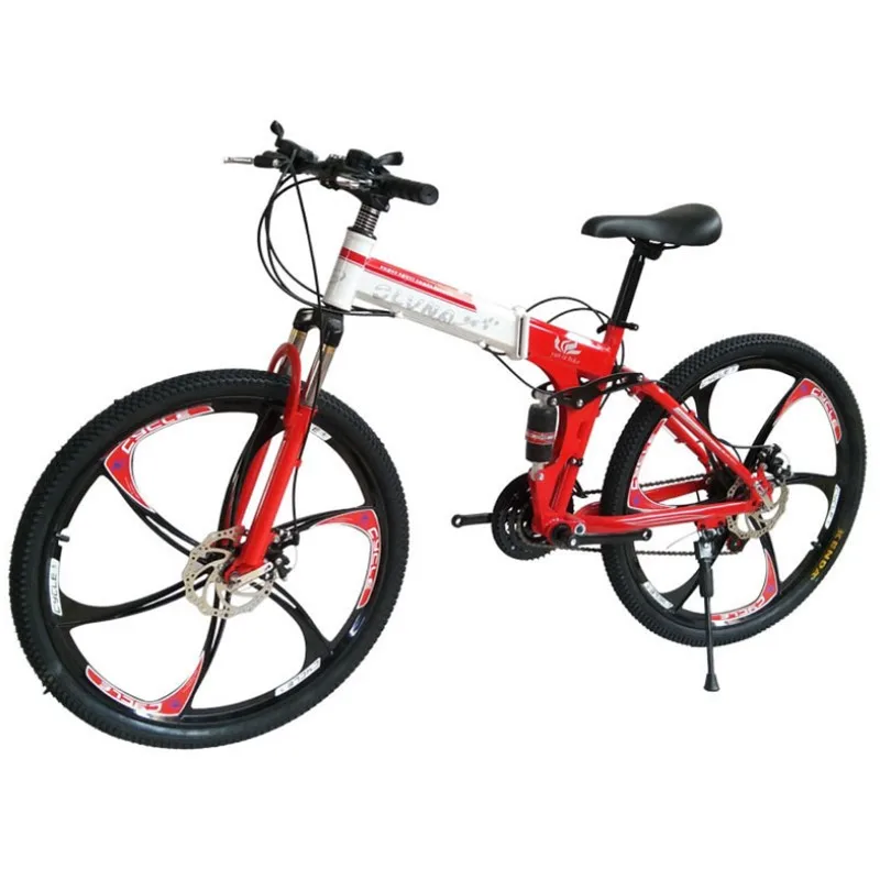 Mountain bike carbon steel one wheel 26 inch folding student gift car men's and women's cross-country mountain bike x6
