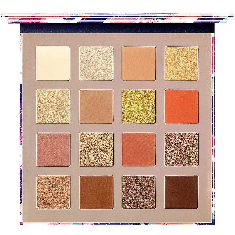 

16 Color Brilliant Eyeshadow Palette Glitter Shimmer Matte Pigmented Nude EyeShadow Powder Pallete Makeup Eyeshadow Cosmetic