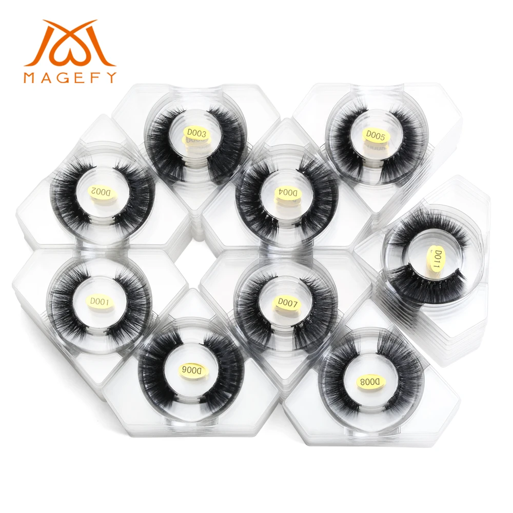 

8 Pairs/3D Faux Mink Hair False Eyelashes Handmade Thick Natural False Eye Lashes Soft Volume Mink Lashes Makeup Extension