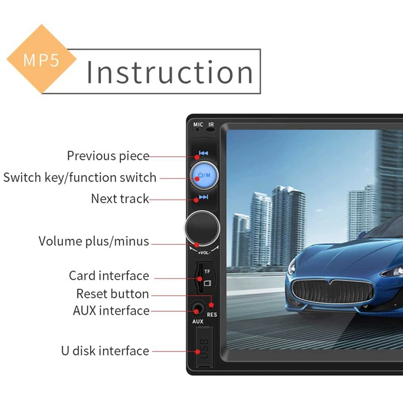 VODOOL 7010B 2 din Android автомобильный мультимедийный плеер авторадио 2Din стерео 7
