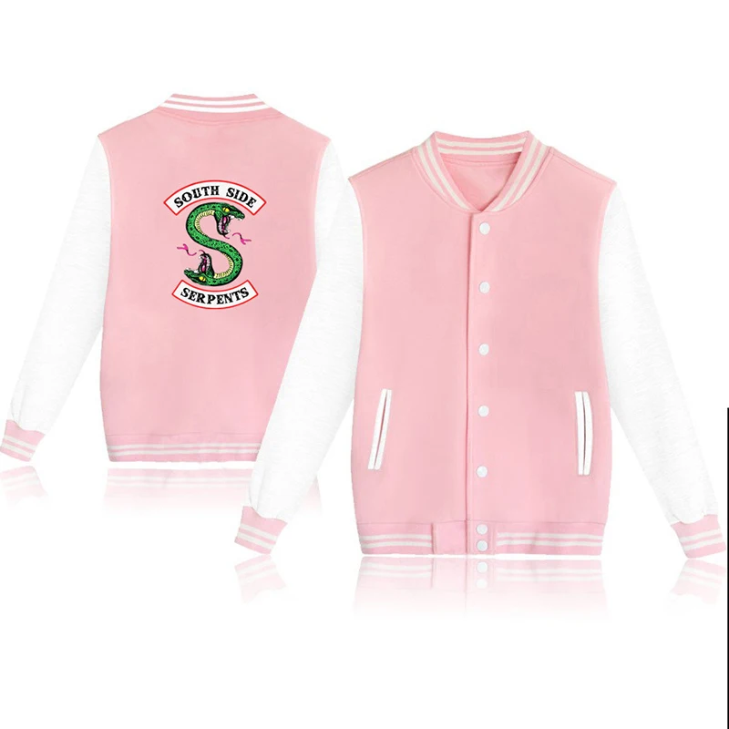 jacket 12 American TV South Side Serpents Riverdale Southside Women Fashion Jacket South Side Mens Female Fans Casual Baseball Jacket - Цвет: jacket 12
