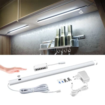 

Led Hand sweep sensor Kitchen Light Lamp LED Bar Light 12V LED Tube Cabinet Light Smart Hand Scan LED Lamp for Wardrobe Cupboard