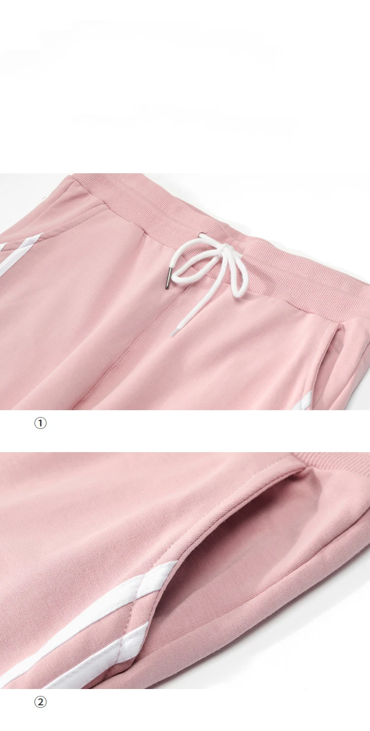 ELFSACK Minimalist Side Striped Straight Casual Women Harem Trousers,2020 Autumn ELF High Waist Korean Ladies Daily Sporty Pants