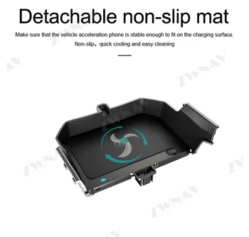 

QI Car intelligent infrared wireless charger for BMW 5-series 2018 intelligent infrared Fast Wireless Charging Car Phone Holder