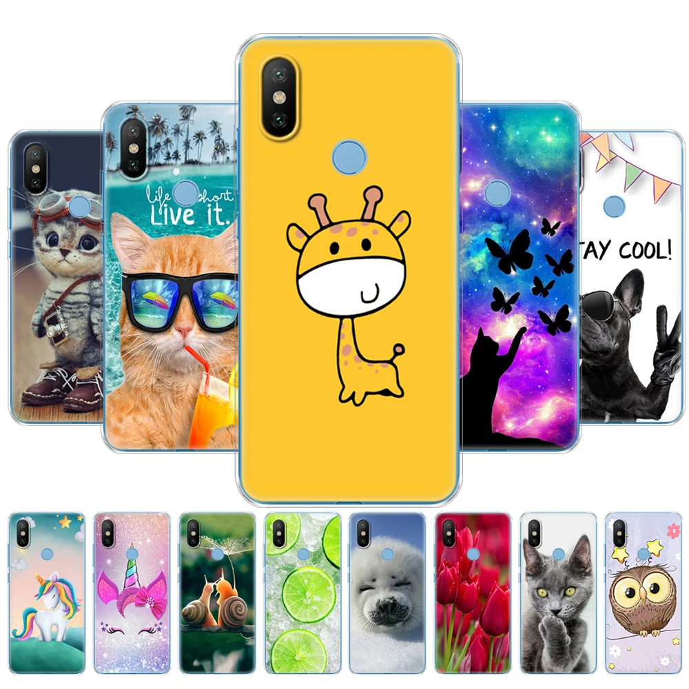 

soft silicon TPU case for xiaomi Mix 2S case cover for xiaomi Mi Mix 2S Mix 2 S back cover protective printing coque