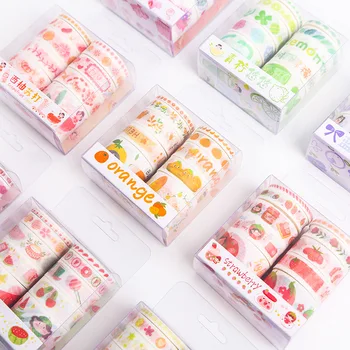

10 pcs/Pack Creative Fruit Washi tape Set Cute DIY Decoration Sticker Scrapbooking Adhesive Masking Tape stationery
