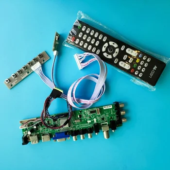 

Kit For LP133WH2-TLL1/LP133WH2-TLB3 Signal digital 1366X768 LED USB VGA TV controller board HDMI AV Panel DVB-T2 screen remote