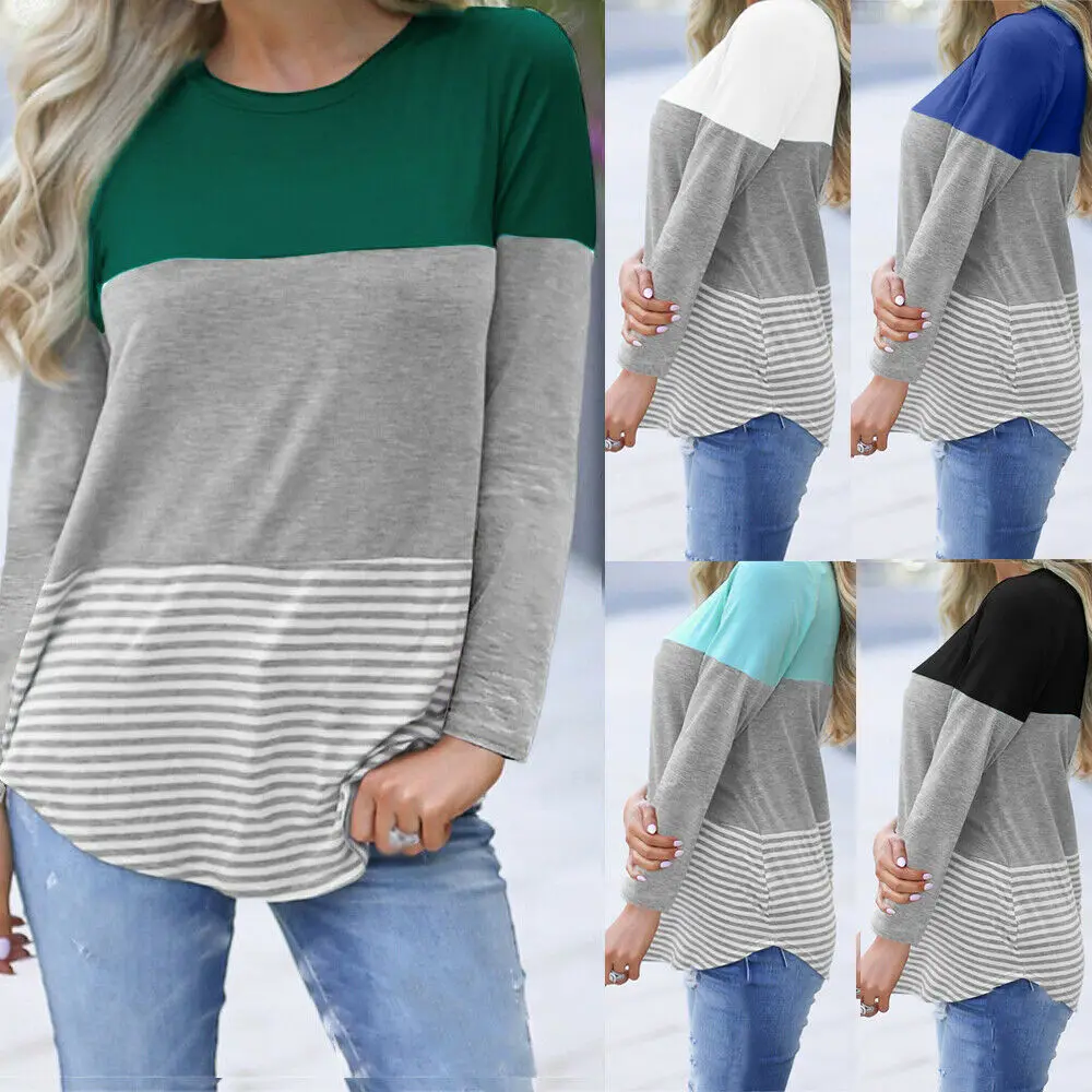 

Womens Pregnant Maternity Clothes Ladies Nursing Tops Mom Long Sleeve Breastfeeding T-Shirt