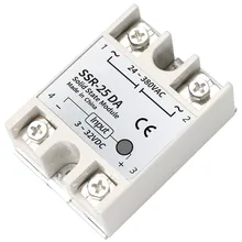 1PCS SSR-40 DA DC to AC DC-AC Solid State Relay Module for SSR-40DA Temperature Controller 24V-380V 40A 250V