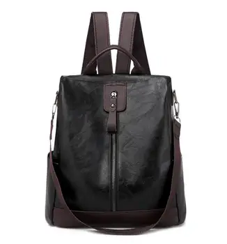 

Hot 2020 New Backpack Women Leather Backpack Large Capacity School bags for Girls Fashion Female Bagpack