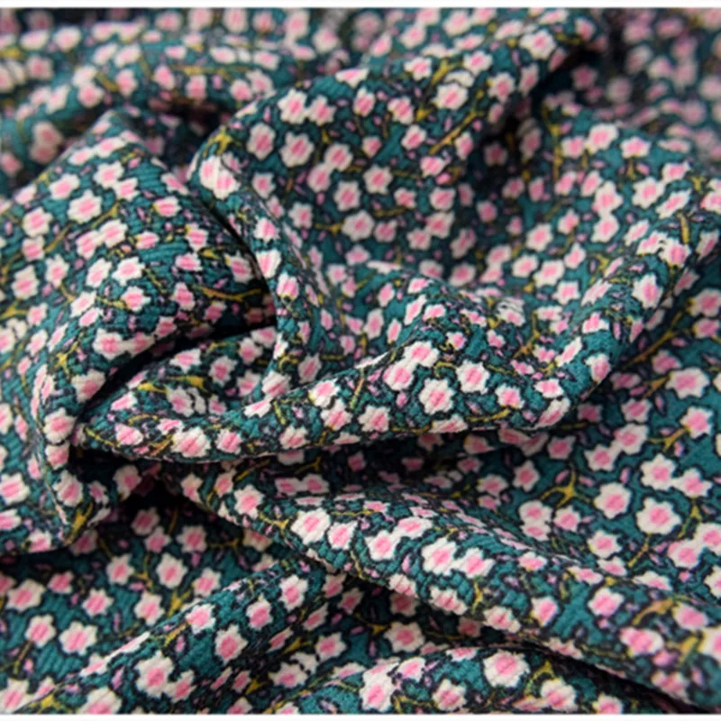 Half Meter Autumn Winter New Design Little Flower Print Cotton Corduroy Fabric For Shirt Coat Face Shoe Surface T1498 Half Meter Autumn Winter New Design Little Flower Print Cotton Corduroy Fabric For Shirt Coat Face Shoe Surface T1498