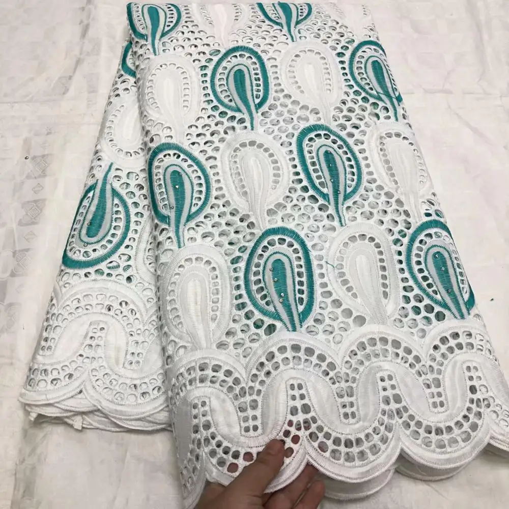 

Pure Cotton Design Swiss Voile Lace In Switzerland With Stones African Dry Lace Fabric High Quality Nigerian For Wedding