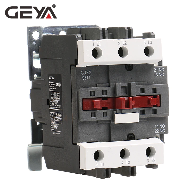 GEYA CJX2-8011 9511 магнитный контактор переменного тока 80A 95A промышленный электрический контактор 1NO1NC с 220 В или 380 В катушка