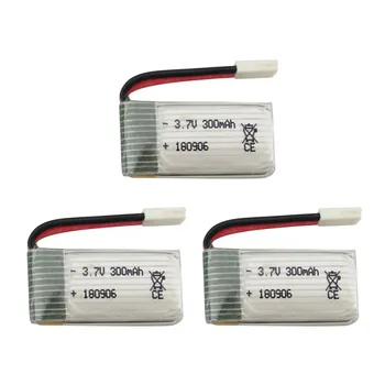

3PCS 3.7V 300mAh lithium battery for H8 H22 H8 Mini four-axis aircraft spare parts drone battery