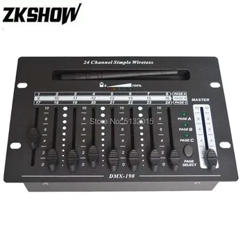 

24 Channel Simple Wireless Mini Controller Chargeable Lithium Battery DC9V Adapter Professional Stage DJ Disco Party Lighting