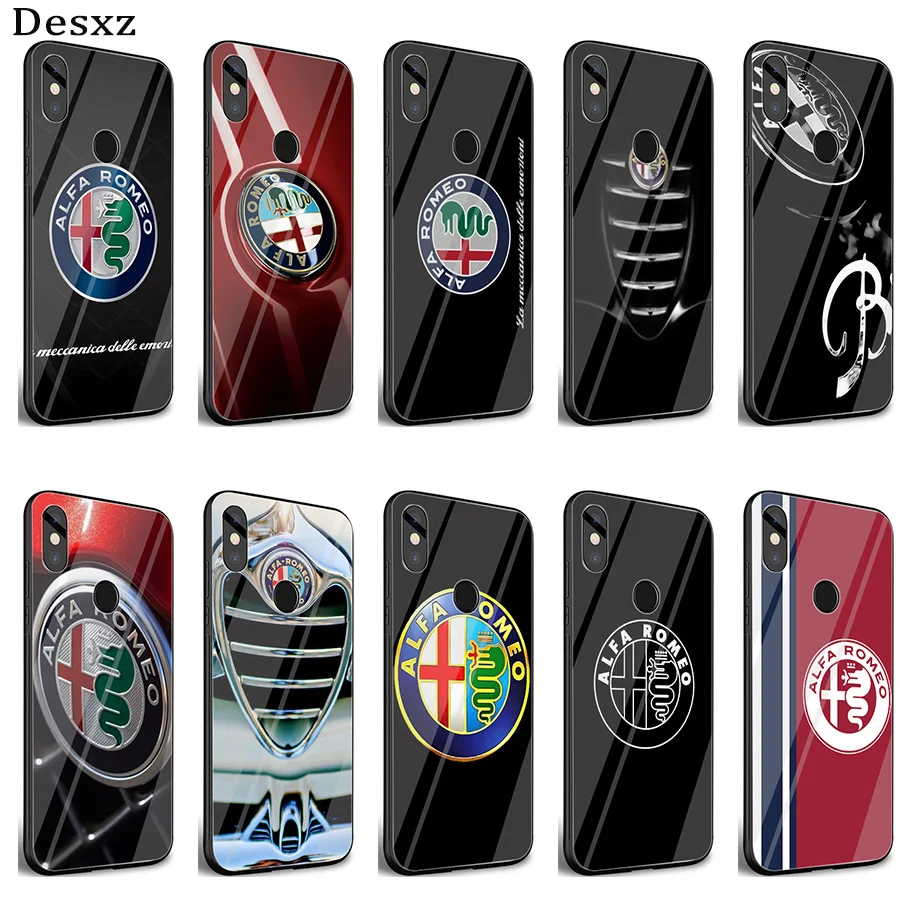 Alfa Romeo чехол с лого для xiao Mi 8 Lite A1 A2 9 Redmi Note 5 6 7 Pro 6A 4X Pocophone F1 оболочки