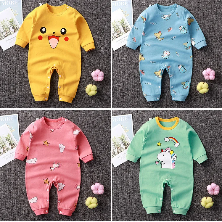 Hot Sales Baby Clothes Set Spring and Summer bodysuit Baby Boy Jumpsuit Baby girls Rompers Onesies Long Sleeve  Clothing Pajamas cheap baby bodysuits	