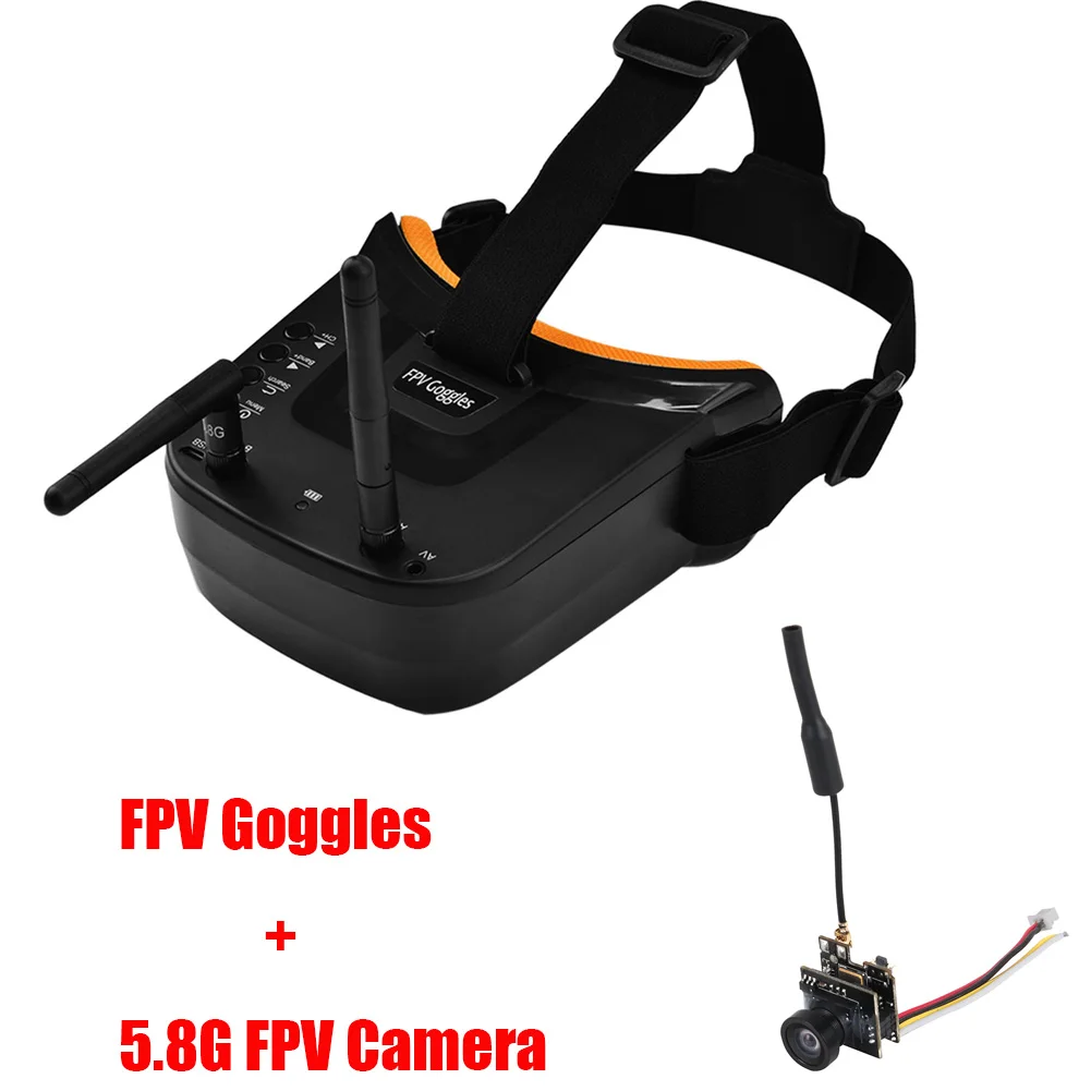5.8G 40CH Dual Antennas FPV Goggles Monitor Video Glasses Headset HD W