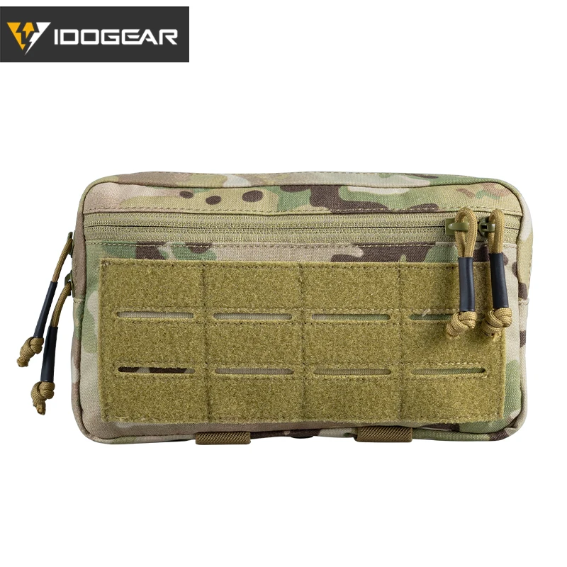 IDOGEAR SS MOLLE pochette à usage général 500D Nylon Camo noir utilitaire EDC pochette sac de rangement tactique GP pochette