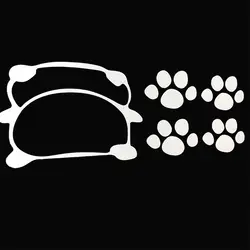 Симпатичные Прогулки панда 19x8 см светоотражающий виниловый наклейка для автомобиля укладки стикеры индивидуальный заказ автомобиля