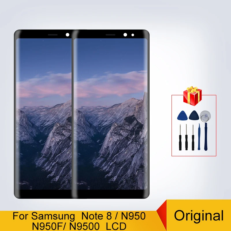 Оригинальный ЖК-дисплей для Samsung Galaxy NOTE 8 N9500 сенсорный экран Note8 N9500F дигитайзер