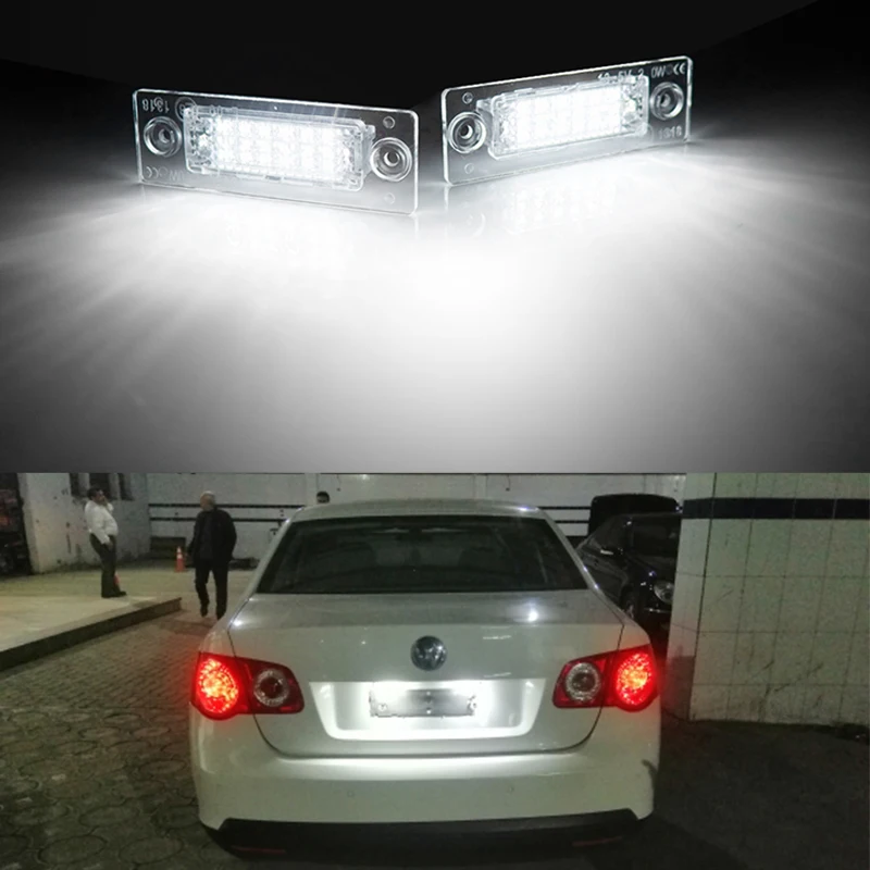 12V Car License Plate Lights Rear Lamp LED Canbus Error Free Automotive Accessor